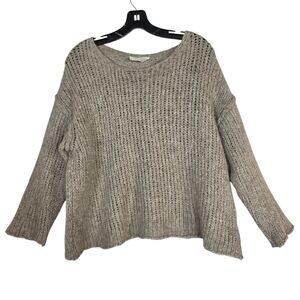 American Vintage Taupe Knitted Superfine Alpaca and wool blend Sweater